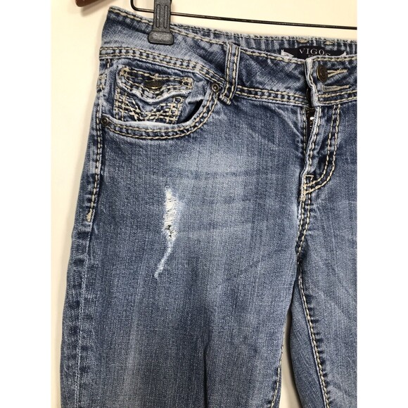 Vigoss Slim Boot Jeans Women's Blue Denim Mid Rise Size 29 - Picture 5 of 9